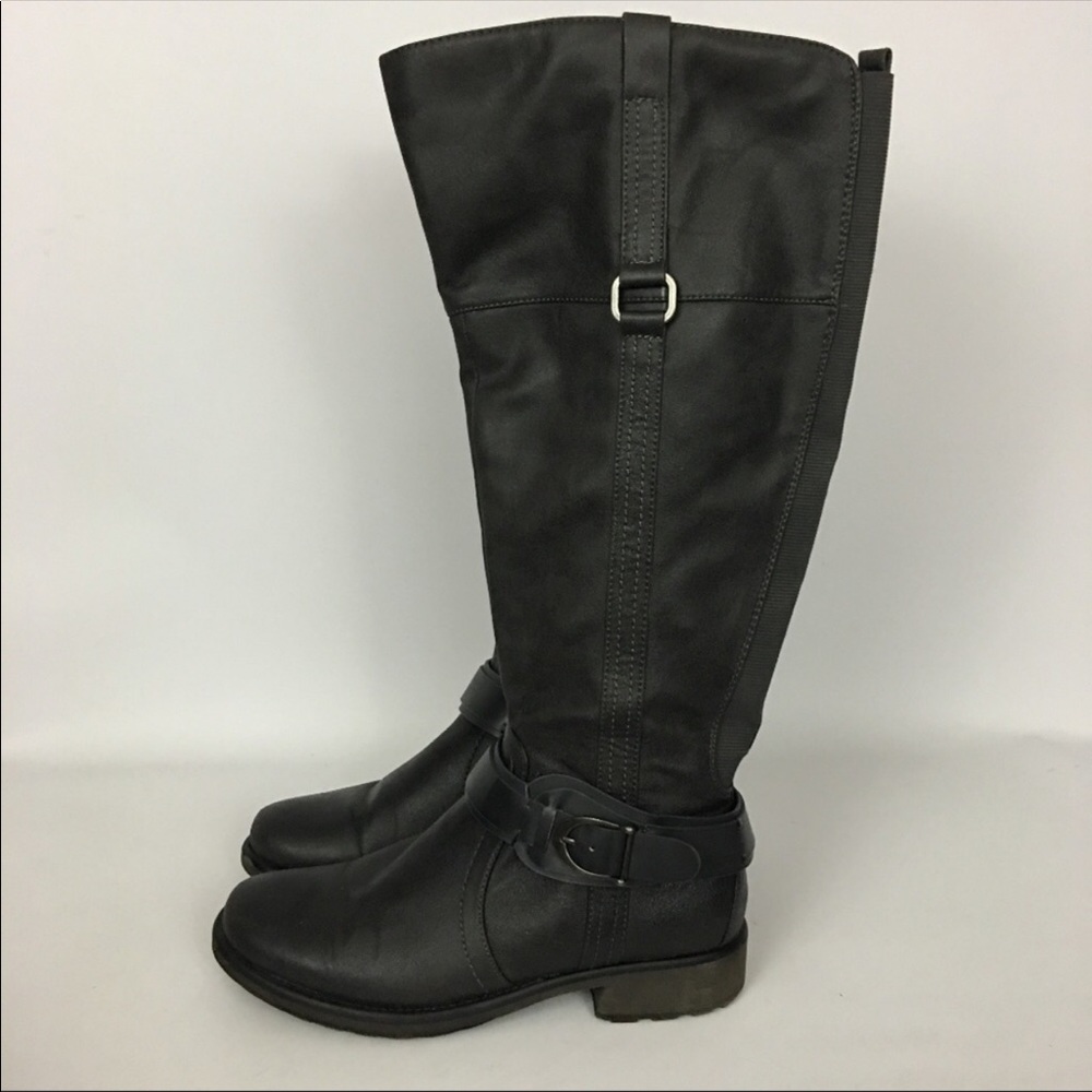 Bare track tall boots